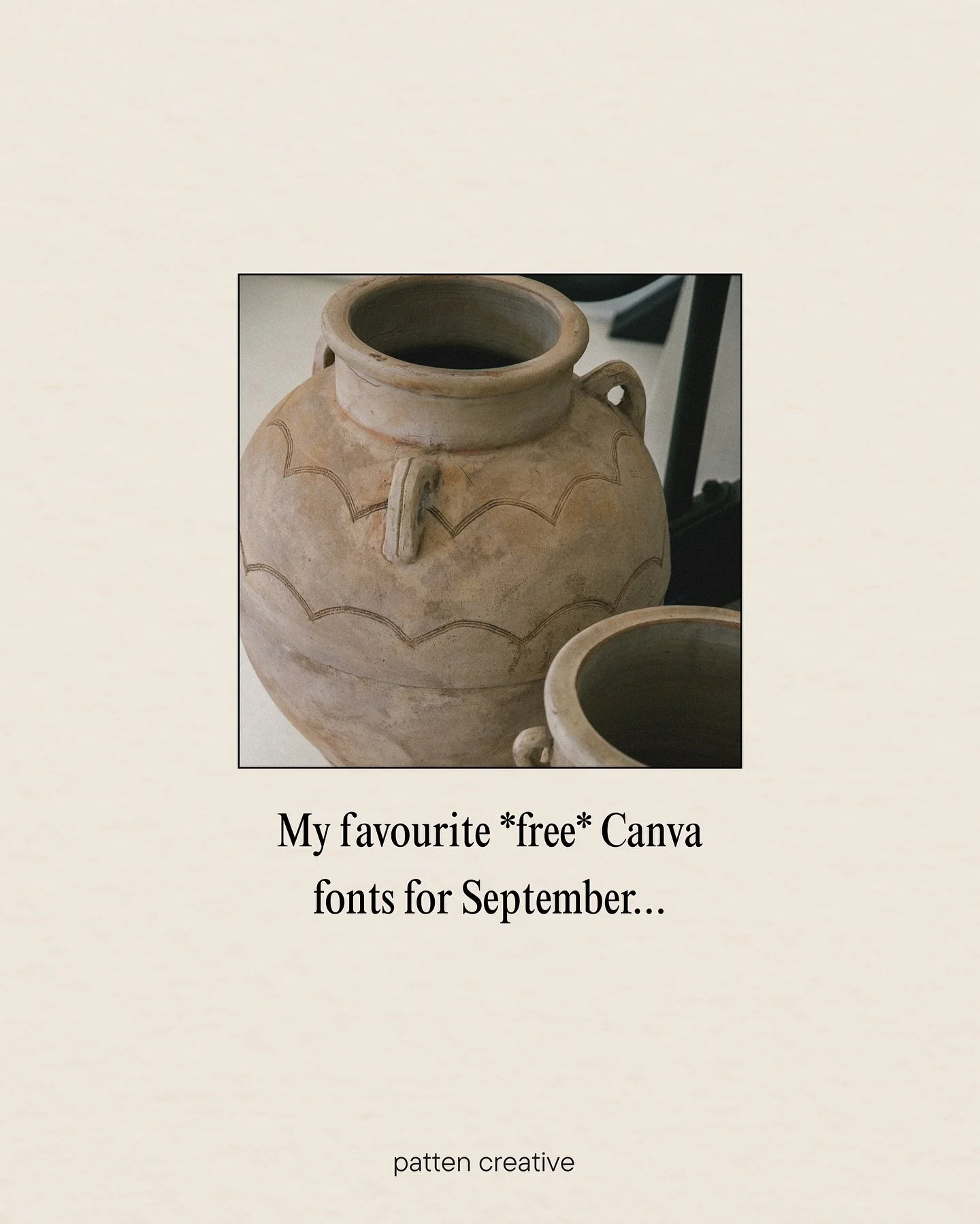 My fave *free* Canva fonts for September&hellip;
 Fresh fonts can completely transform your branding, so here are a few of my go-tos this month 💌
 Perfect for websites, social posts, and all your creative projects 🫶🏽

#FreeFonts #CanvaFonts #Brand