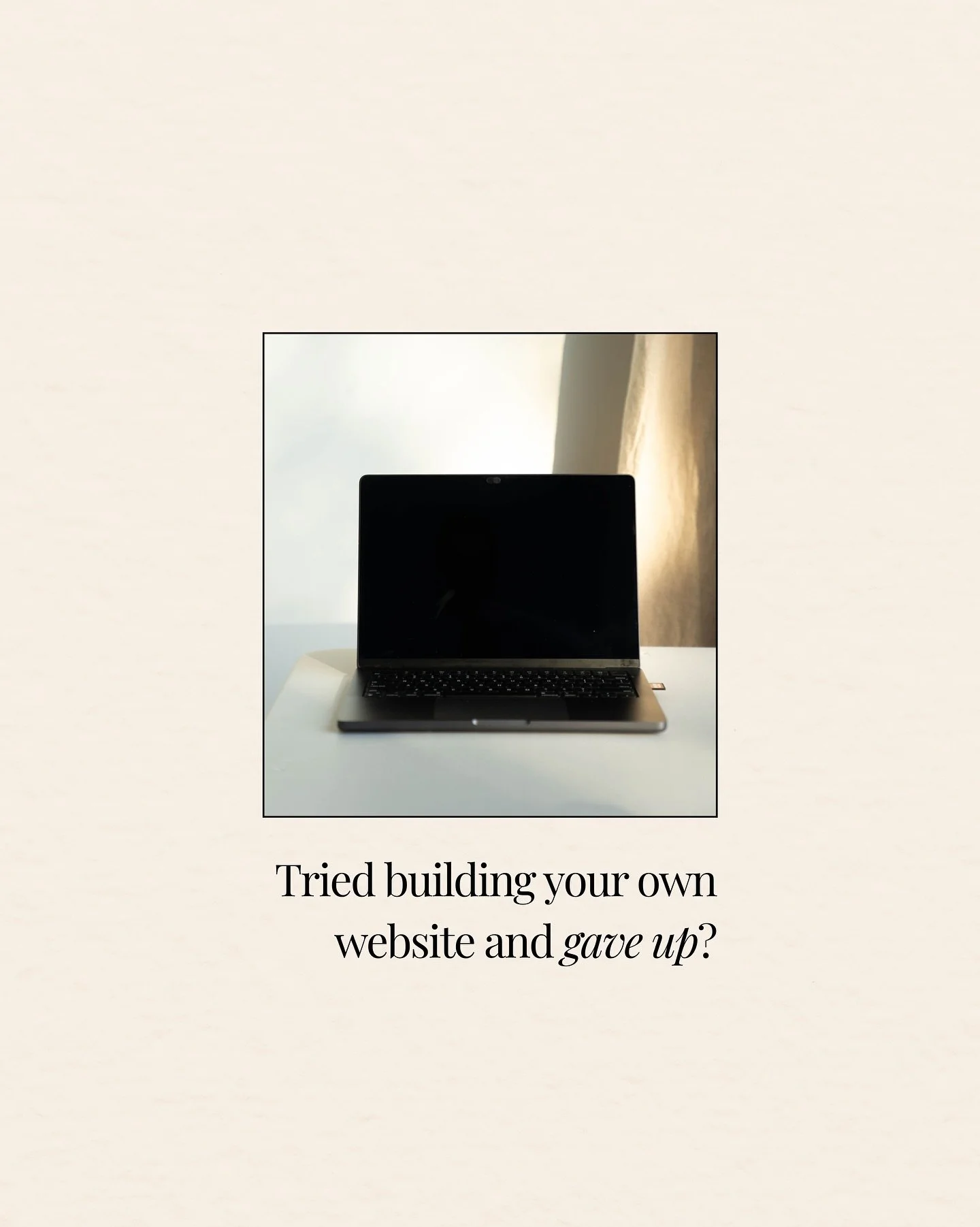 Tried building your own website&hellip; but gave up? 🫠

As a business owner, you wear a lot of hats - marketing, social media, sales&hellip; the list goes on.

Business growth happens when you start outsourcing to experts. That&rsquo;s where I come 