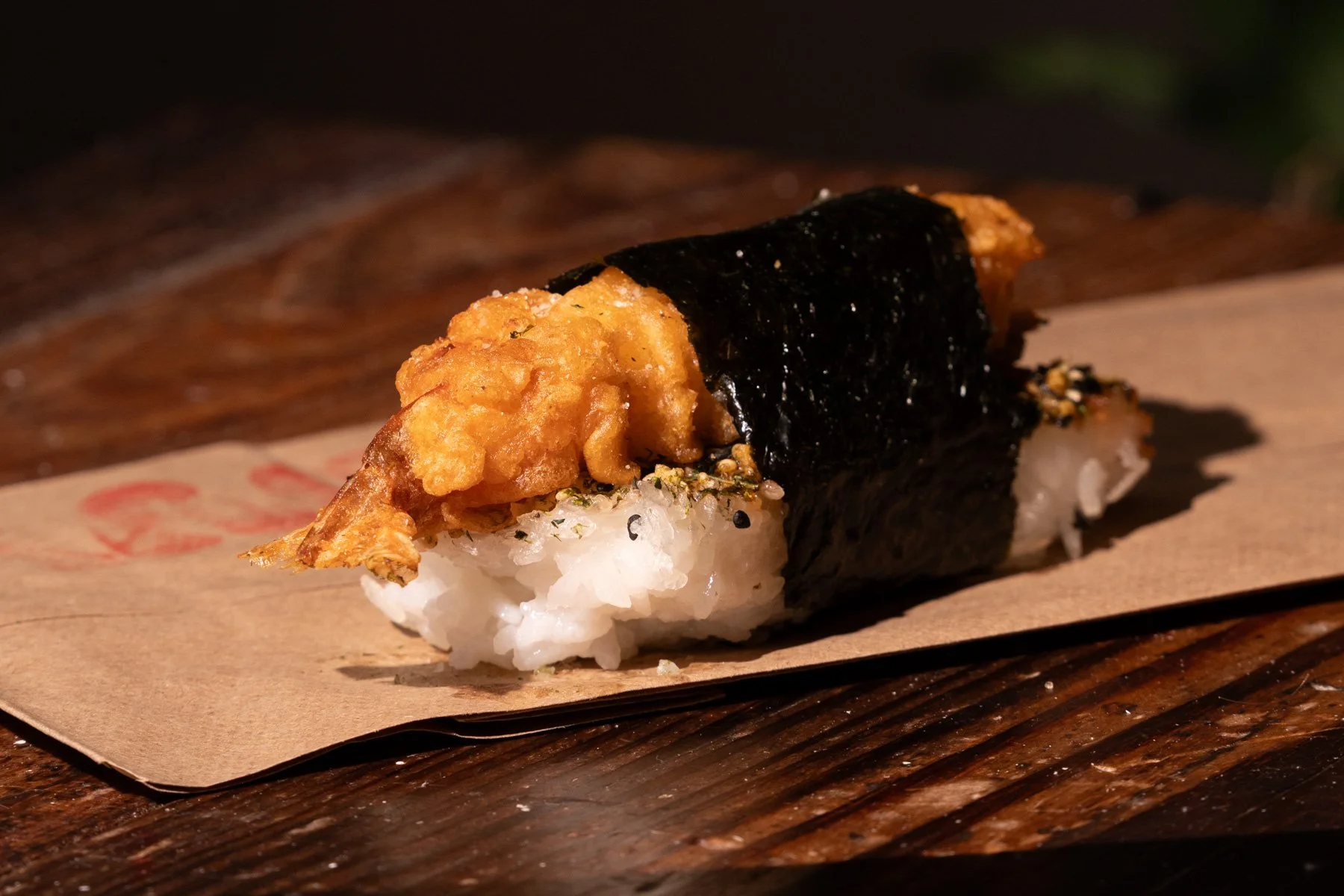 SINIGANG SHRIMP MUSUBI