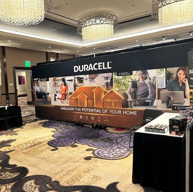 Designed event banners for a major retailer convention in Las Vegas to educate new franchisees and drive adoption of the Duracell Portable Power Stations line.