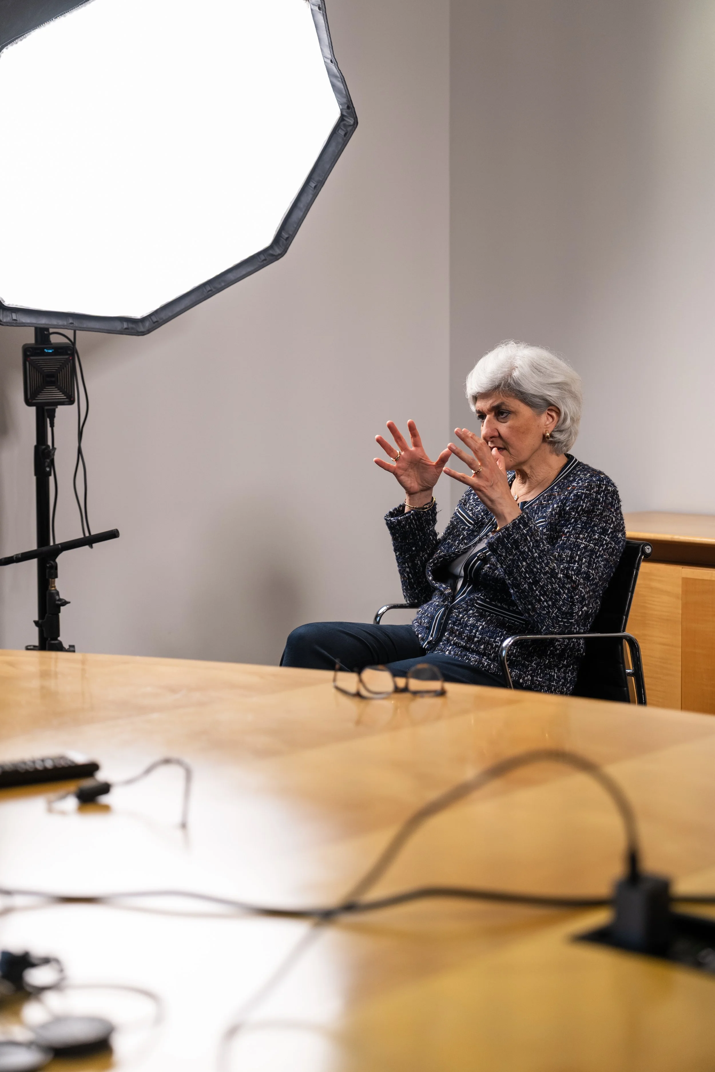 Interview with Sylvie Goulard, former member of the European Parliament, in Paris, France. 
