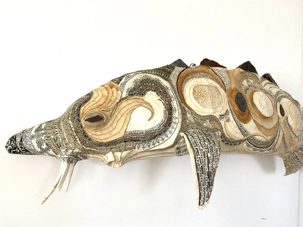 Sturgeon, we are all connected, Summit of the Bay ll, commission from the Passamaquody Nation