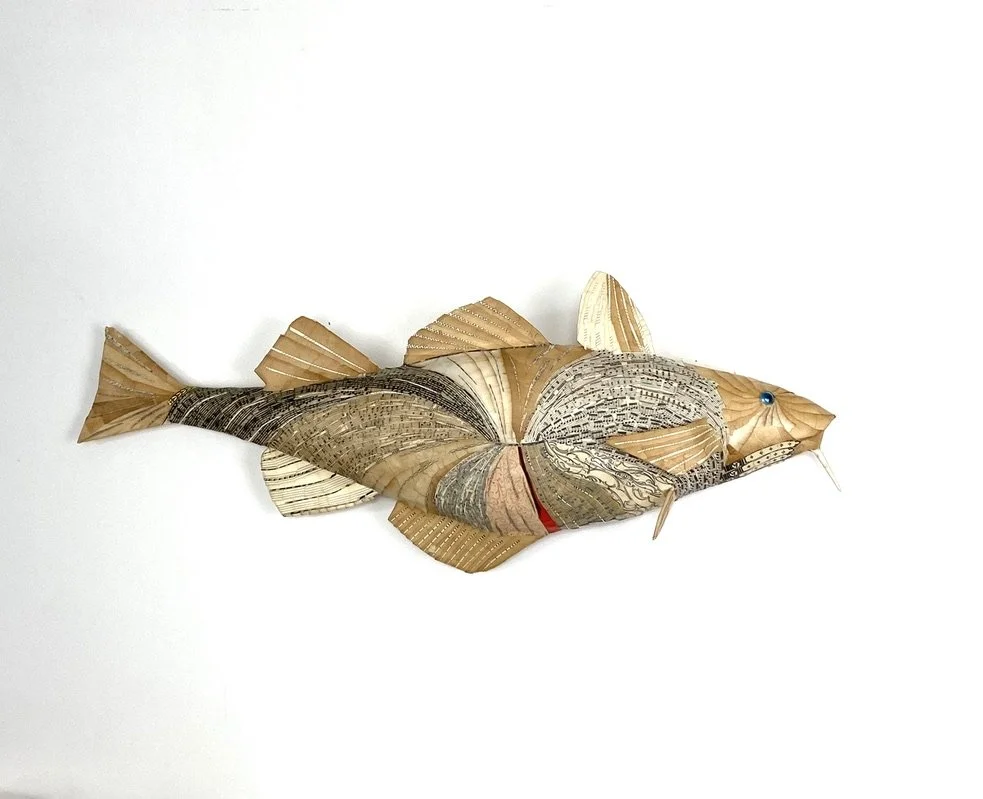 Cod, Vortex, all in it together!  we are all connected, Summit of the Bay ll, commission from the Passamaquody Nation