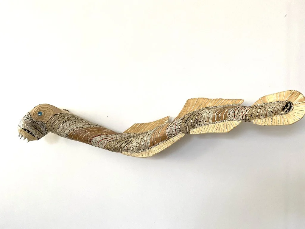 Lamprey, we are all connected, Summit of the Bay ll, commission from the Passamaquody Nation