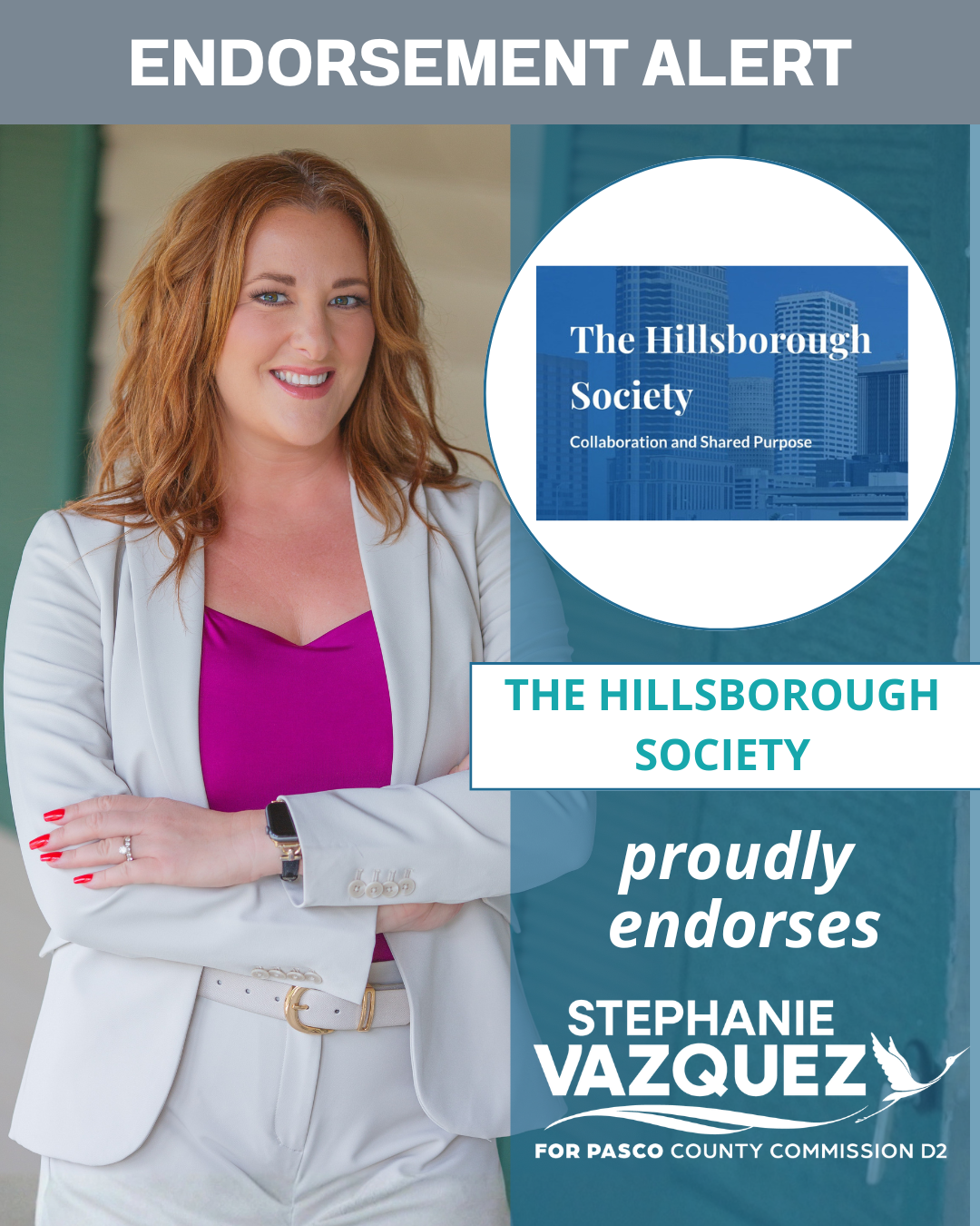 The Hillsborough Society Endorses Stephanie Vazquez for Pasco County Commission