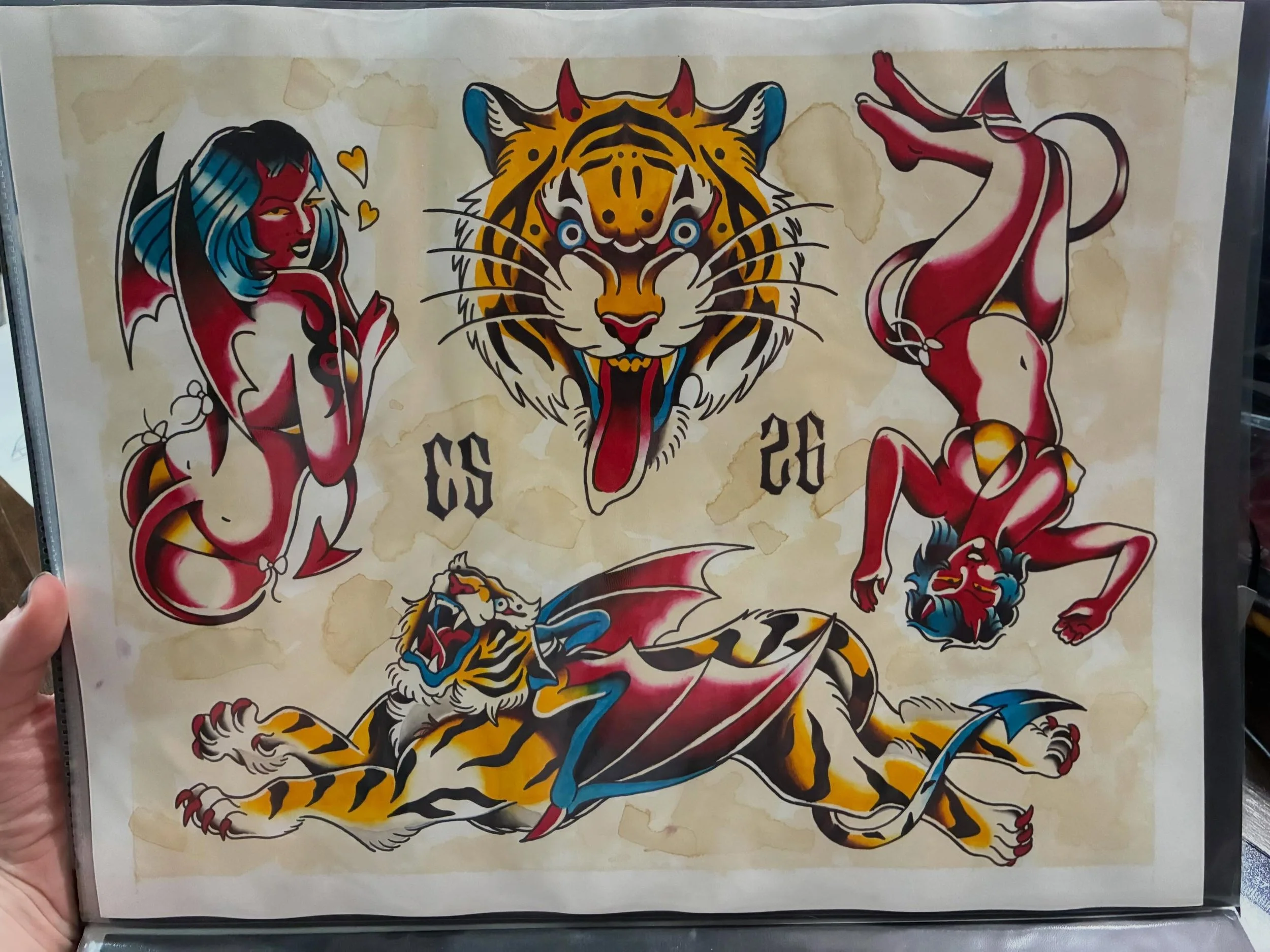 Our apprentice @earth2santos is now booking appointments for tattoos at a discounted rate ! 
Pick from any of these flash designs and stop by the shop for a price quote or to schedule an appointment with her !