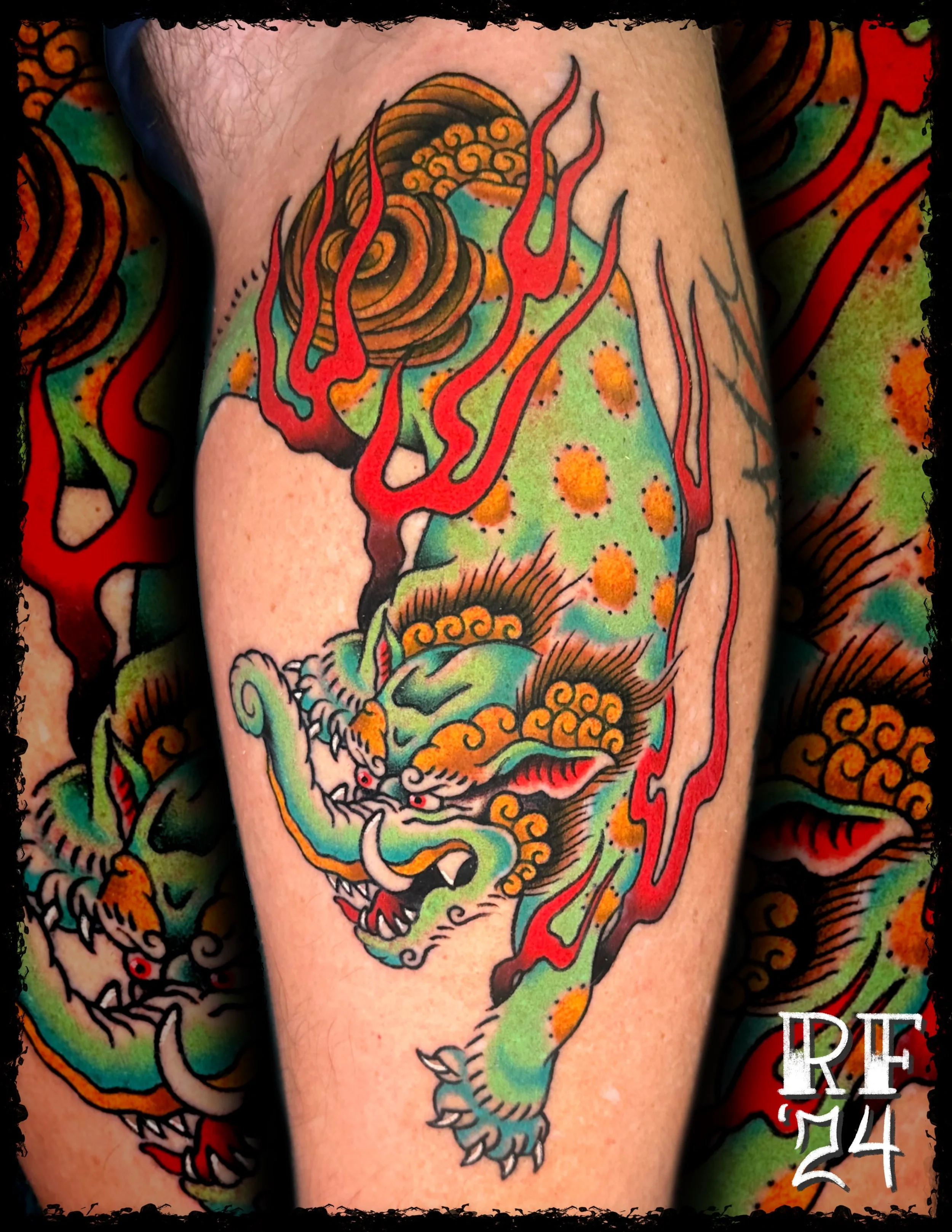 Baku Tattoo by Rob Fehrman in Judgment Day Tattoo in Newport News, VA