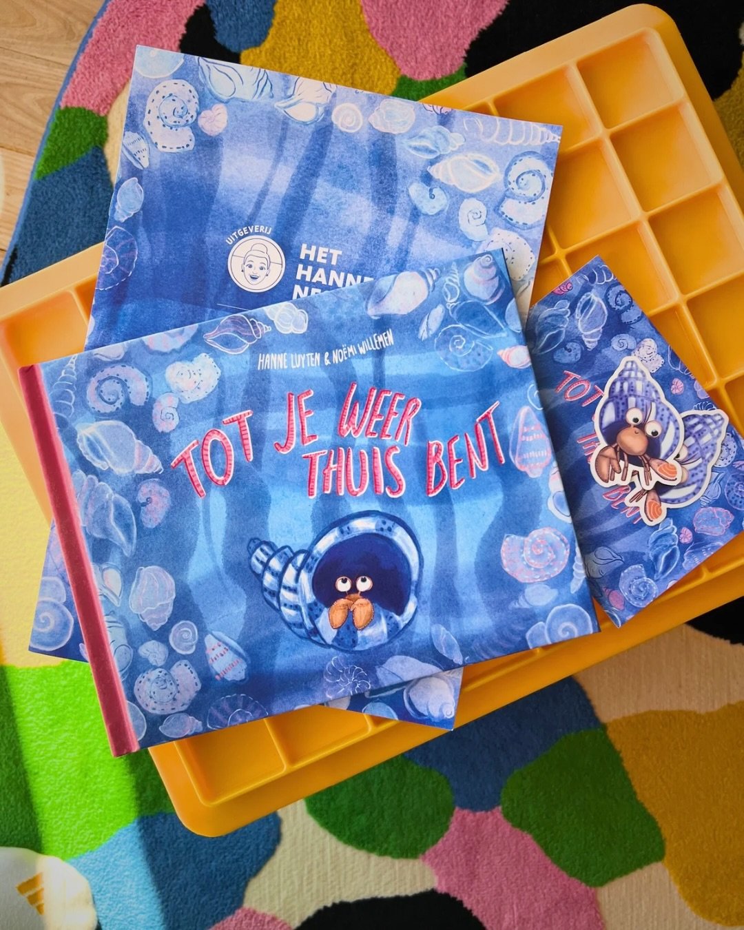 Na haar eerste verschijning in &lsquo;Je bent al alles&rsquo; keert Hettie terug met een eigen verhaal in &lsquo;Tot je weer thuis bent&rsquo;. Het aandoenlijke heremietkreeftje staat voor een herkenbare uitdaging: haar schelp is te klein geworden en