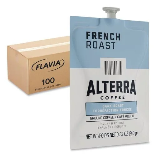 FLAVIA® Alterra French Roast Coffee Freshpack, 100/Carton