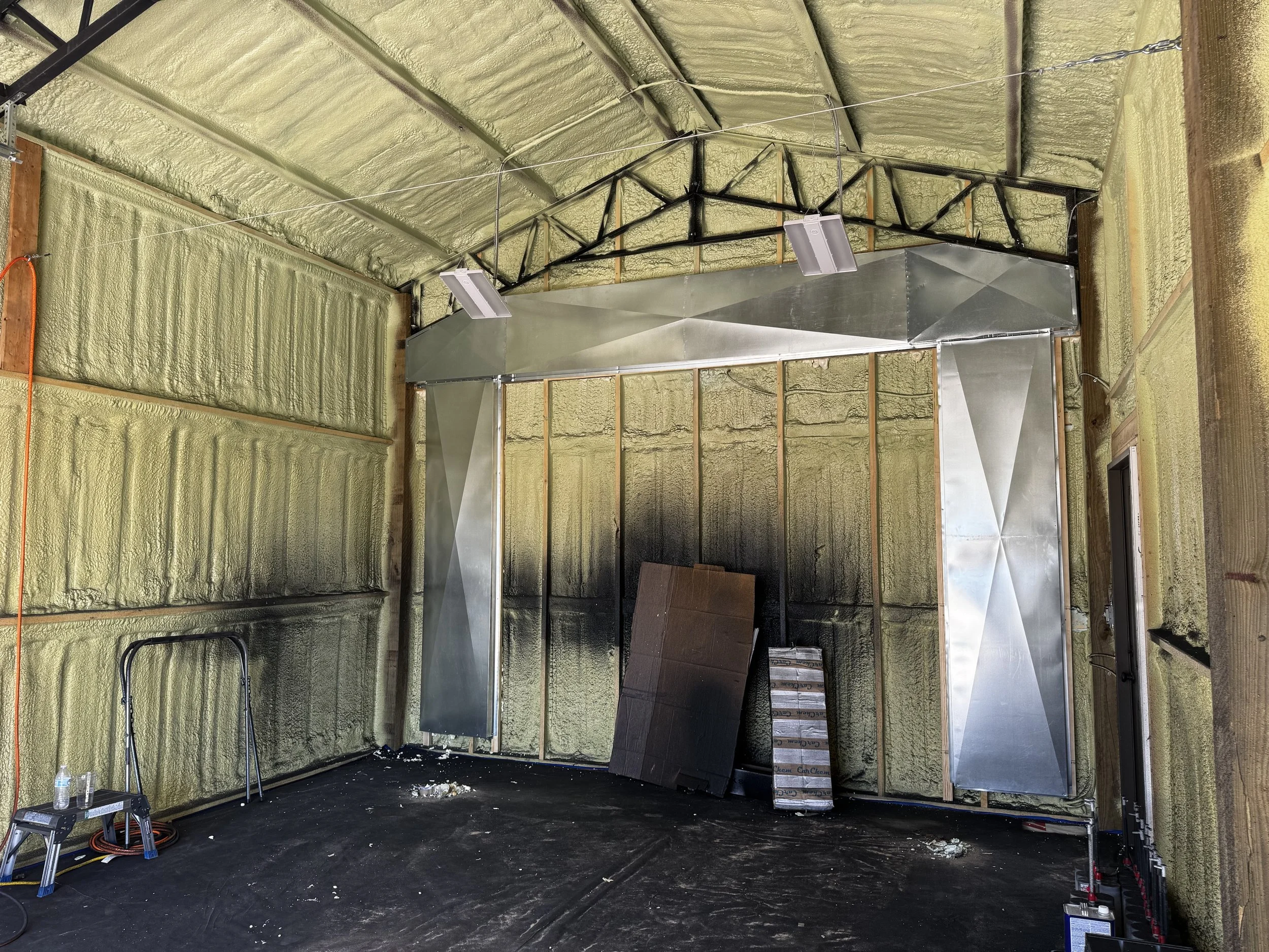 Custom ductwork - spray foam job