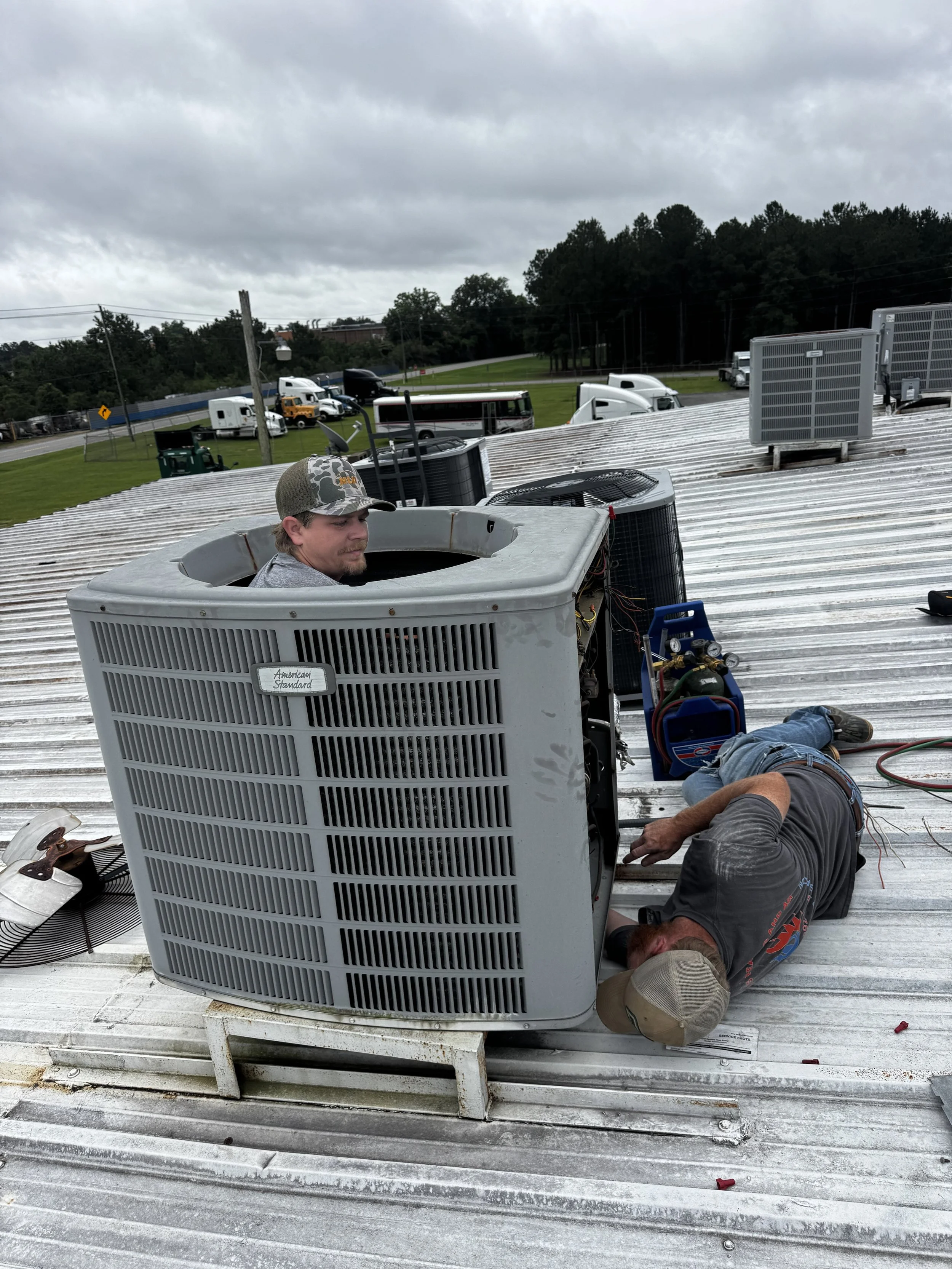 Condenser surgery - roof top change out