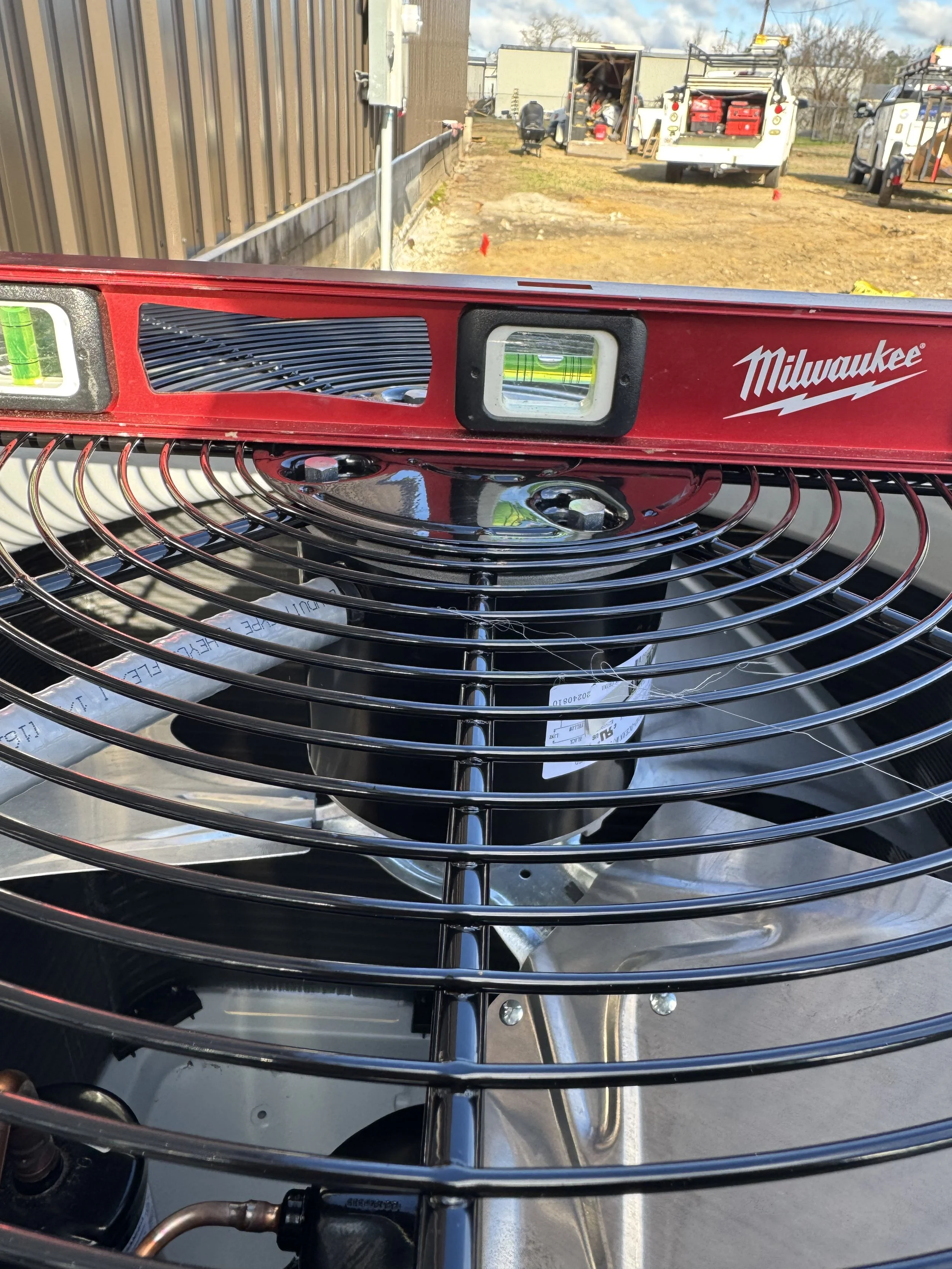Making sure units are level on new installs