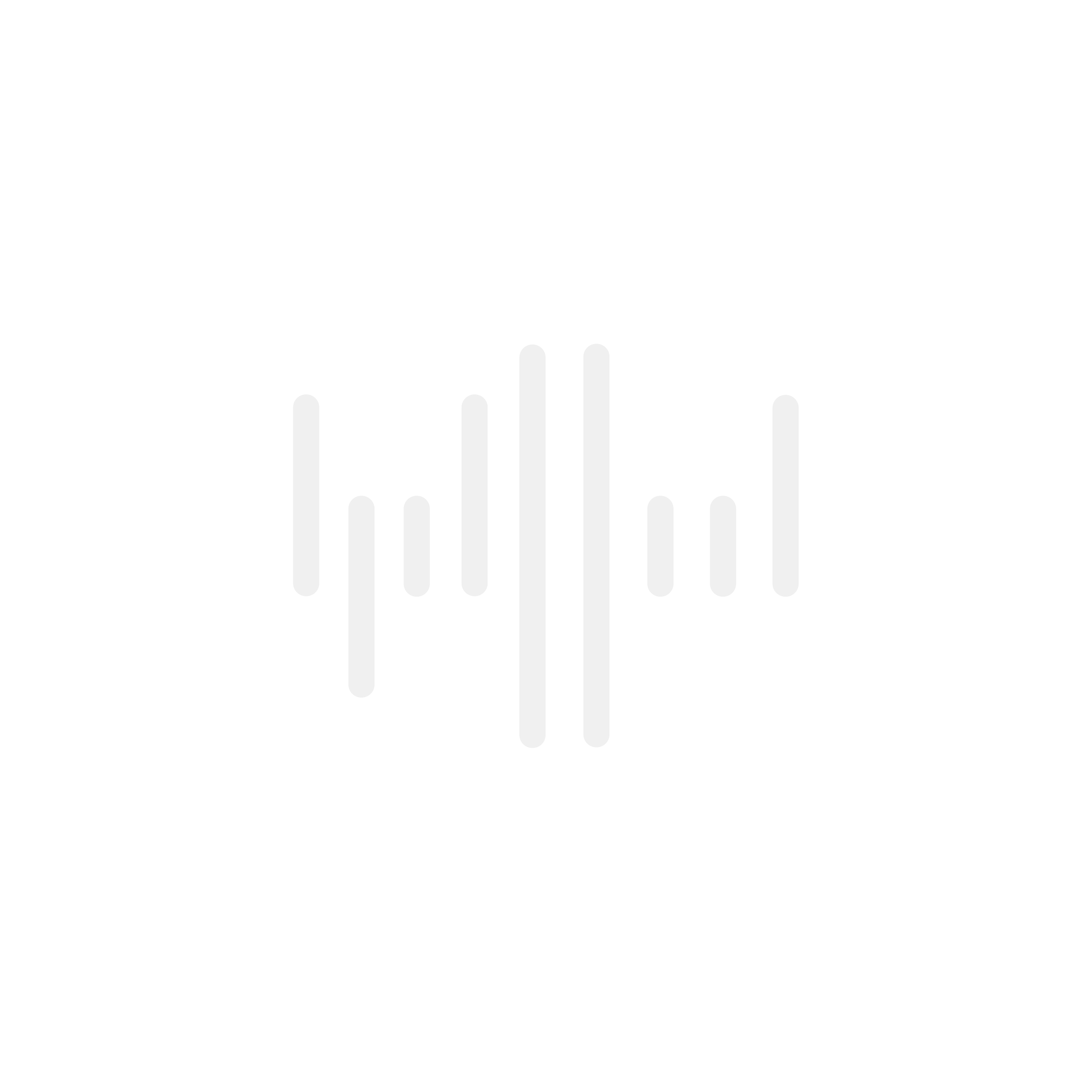 Black background with a white soundwave icon in the center.