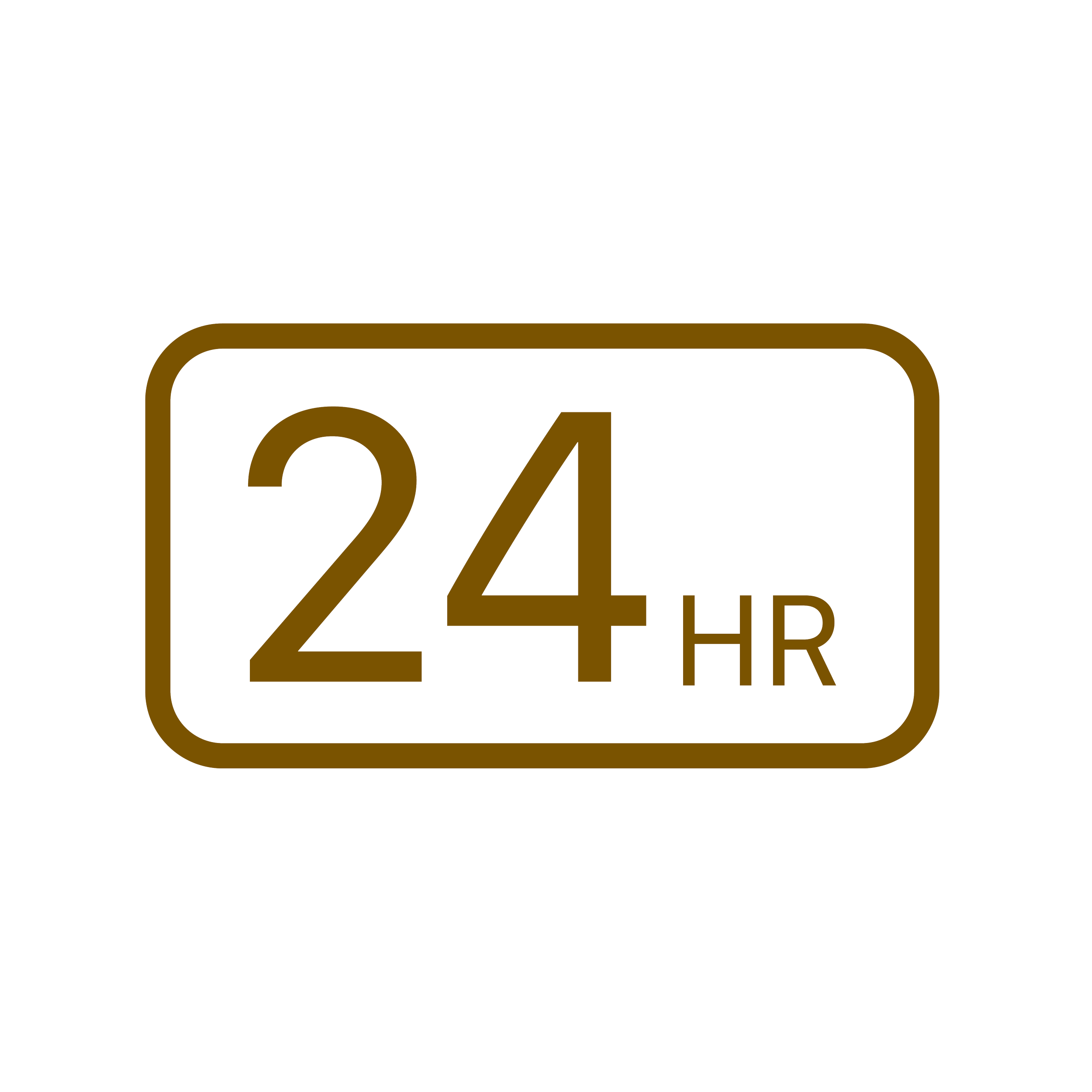 A digital clock displaying 24 hours format in brown color on a black background
