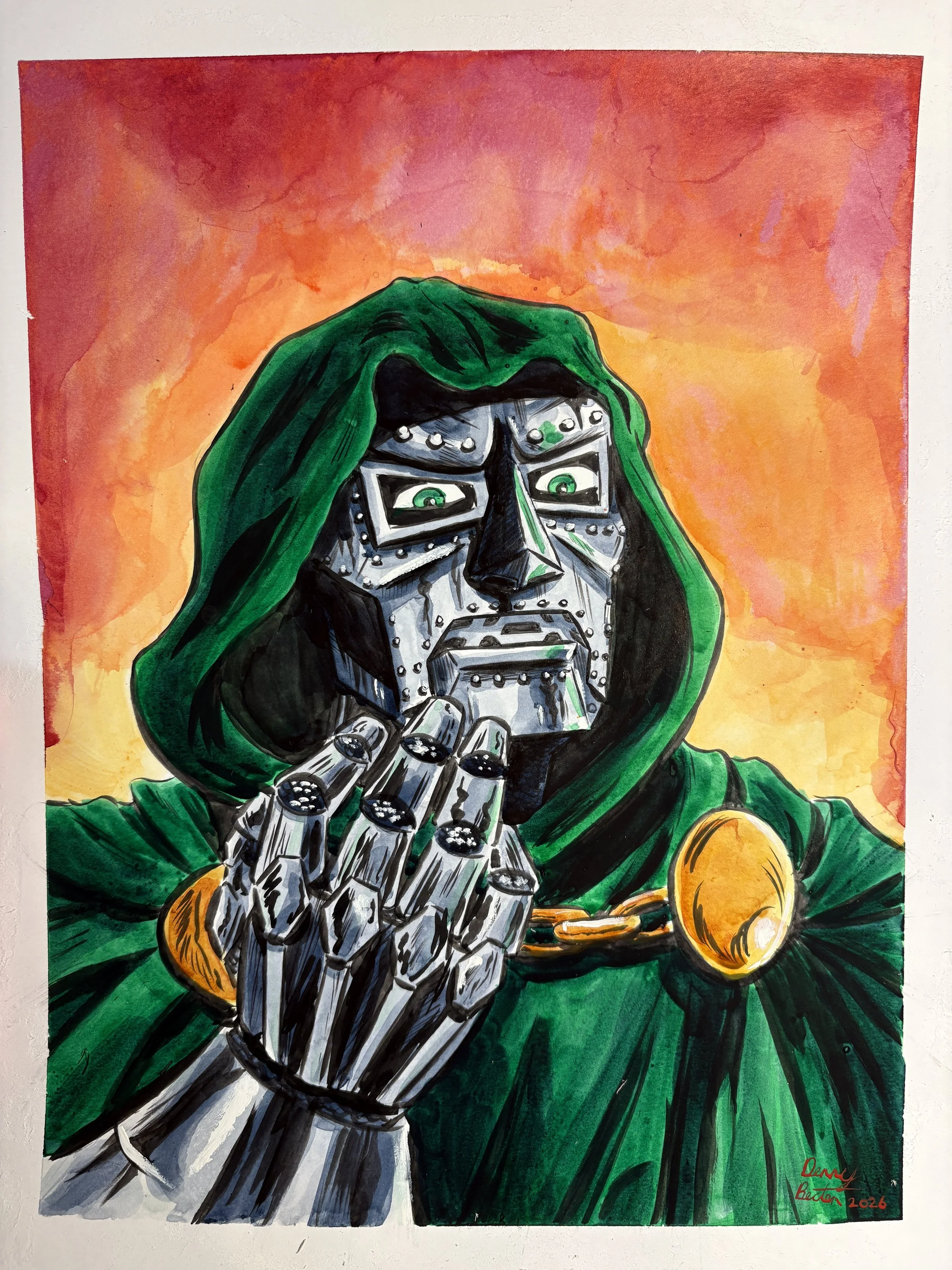 Portrait of Doom
11"x14" India ink on bristol board