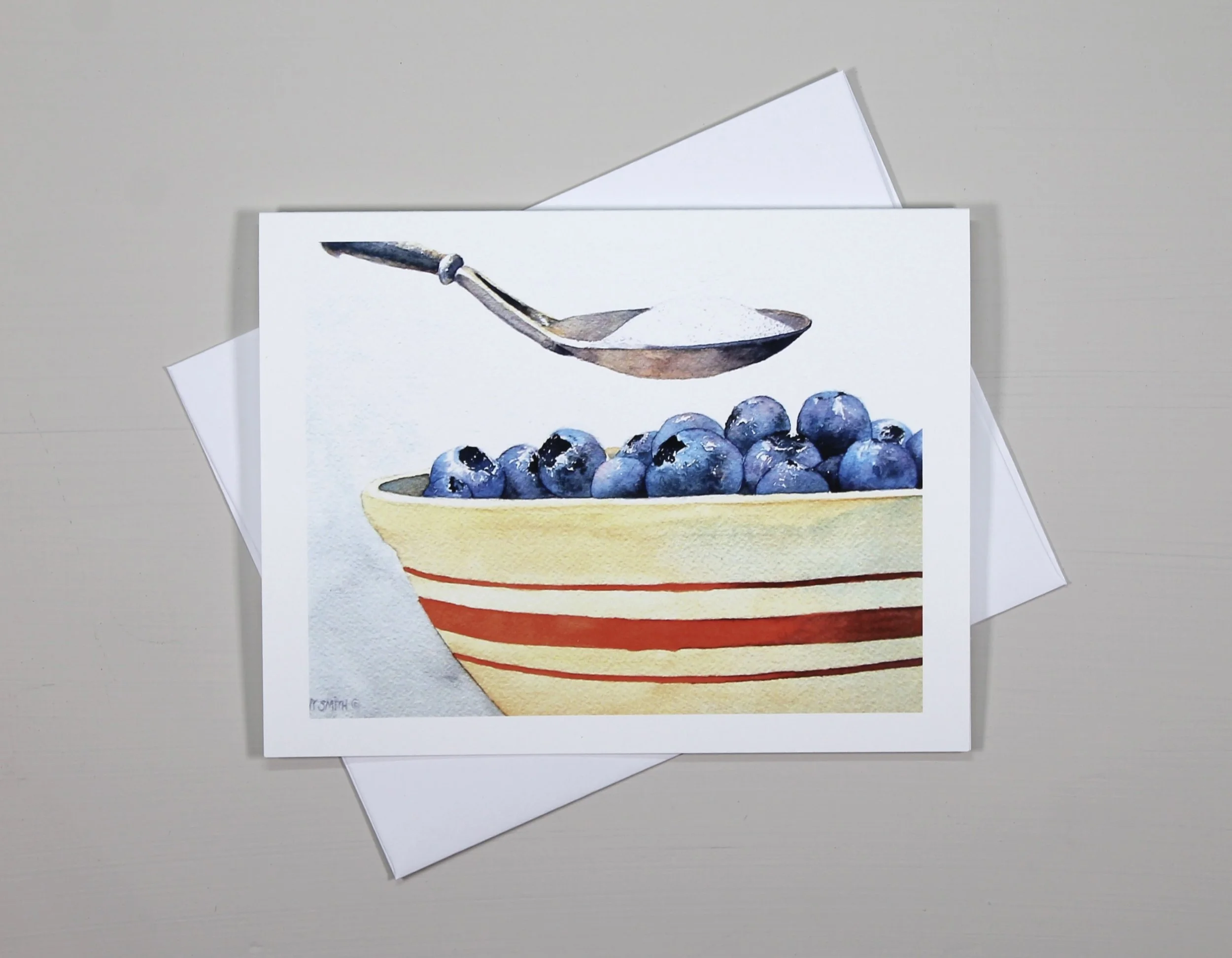 Bowl of Blueberries with Sugar