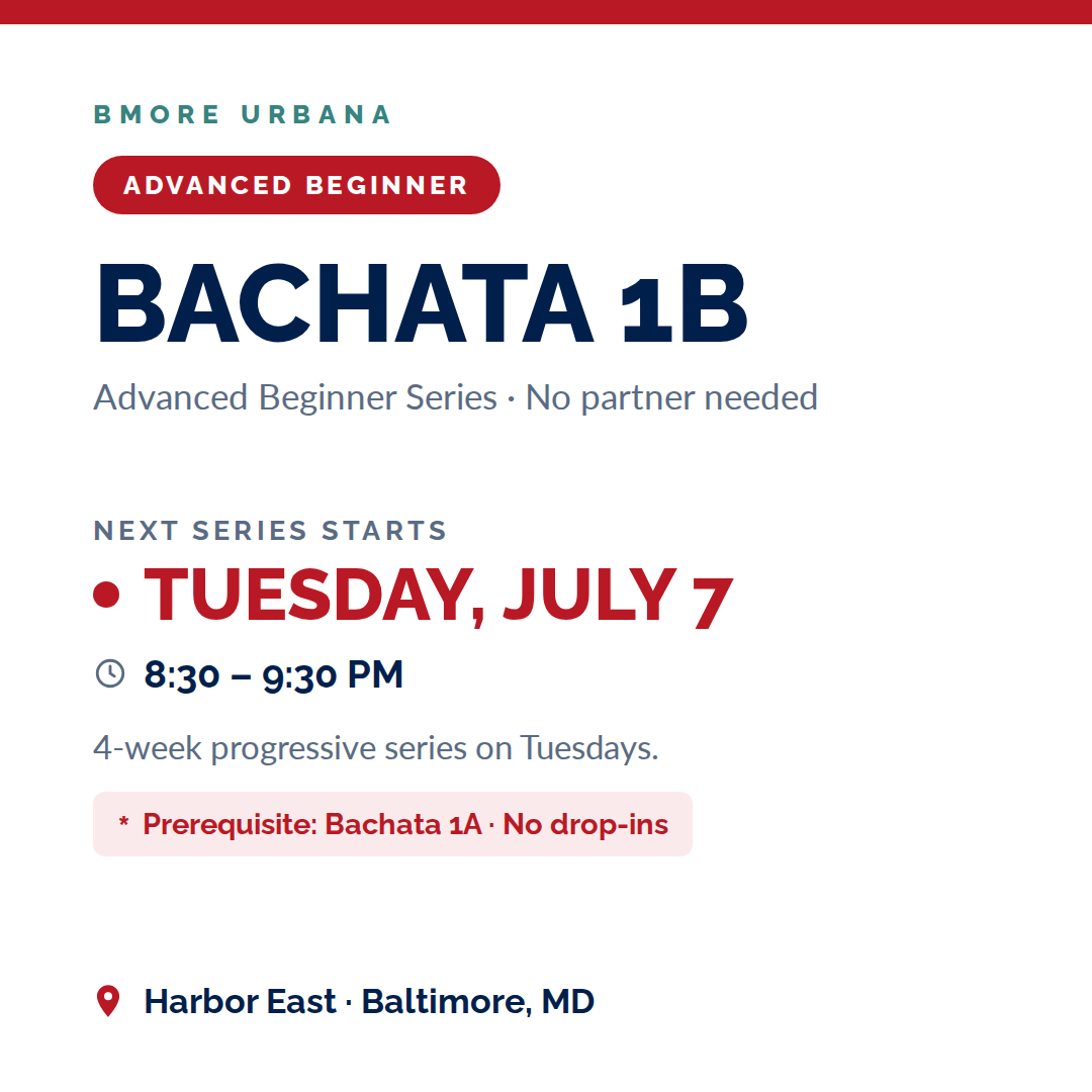 Bachata 1B Series - Advanced Beginners