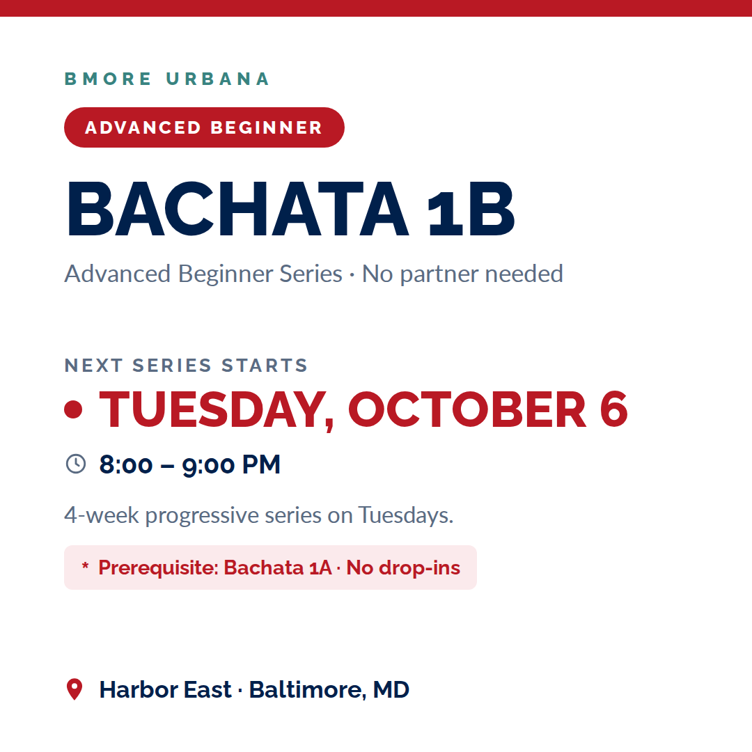 Bachata 1B Series - Advanced Beginners