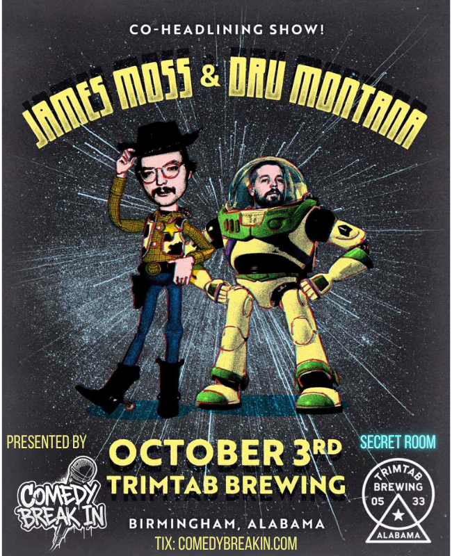 10/3 James Moss and Dru Montana, TrimTab Secret Room BHAM