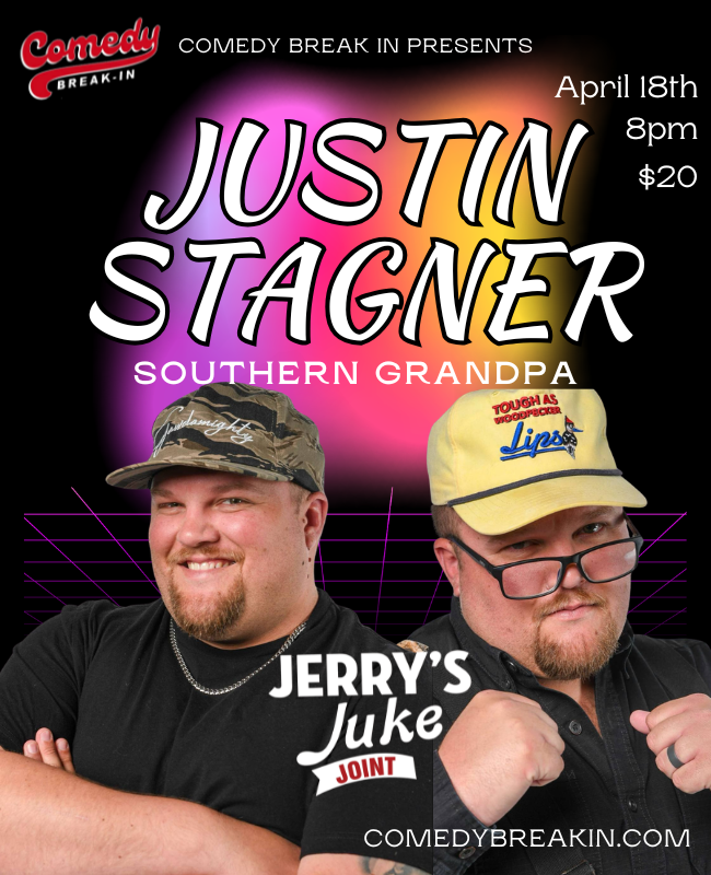 4/18 Justin Stagner, Aka Southern Grandpa comes to Jerry’s Juke Joint Montgomery