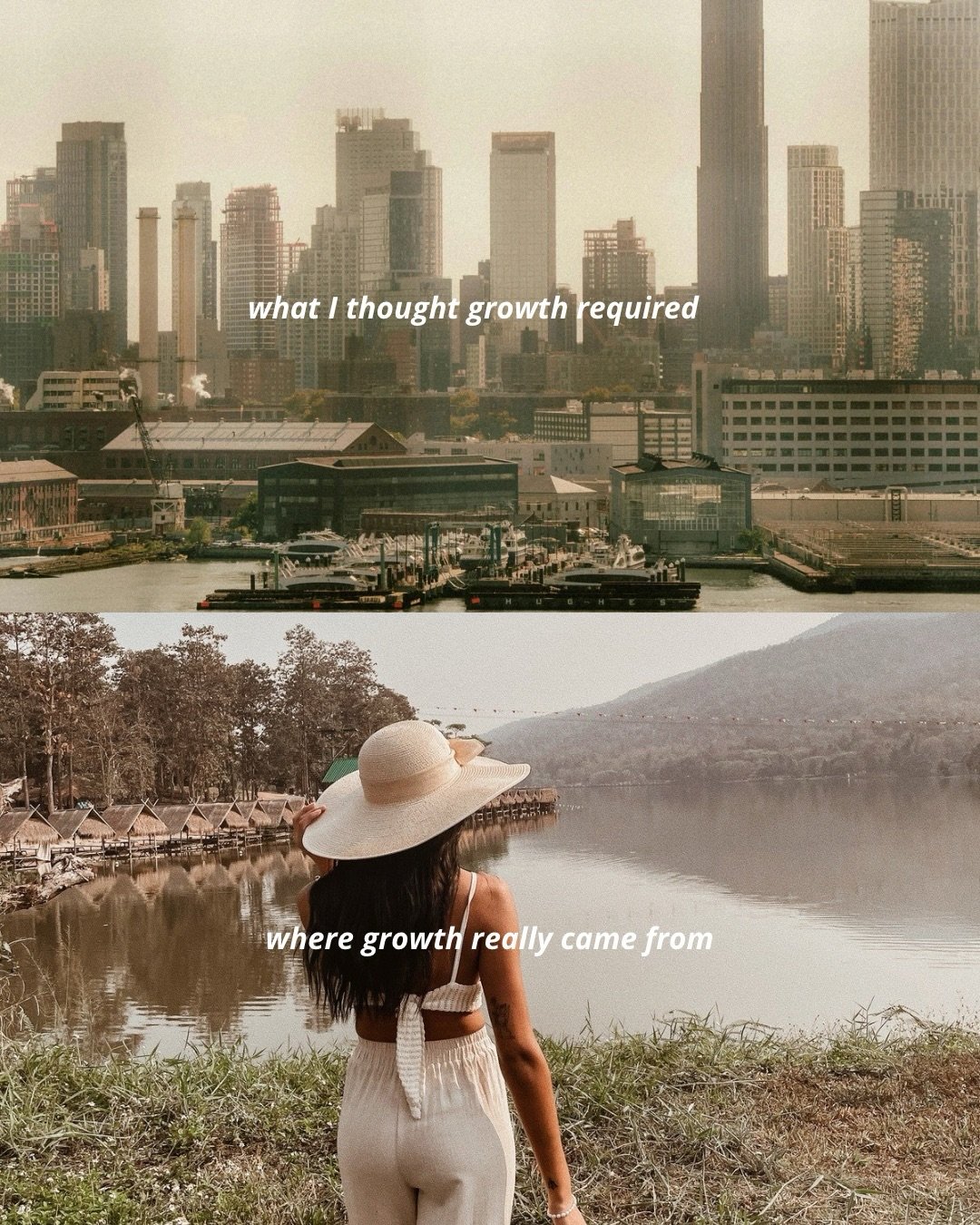 For a long time, I had a very specific idea of what growth was supposed to look like

💭 I thought it required being visible all the time - showing up constantly so people wouldn&rsquo;t forget about me

&rarr; What actually mattered more was buildin