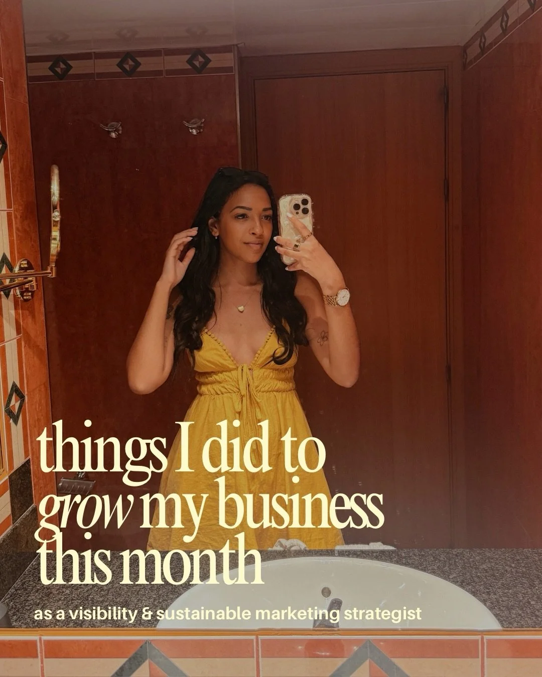things i did to grow my business this month 💻🤍✨
