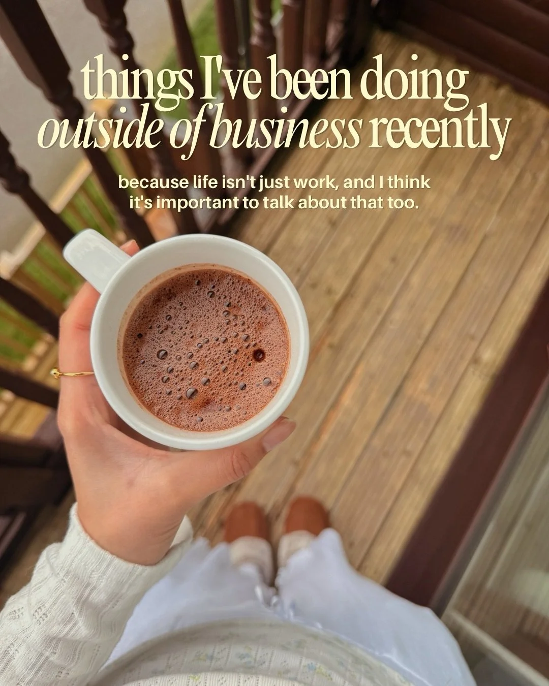 last week, i shared everything I&rsquo;ve been doing to grow my business in March, and it felt only right to follow it up with the other side of things
 
because life isn&rsquo;t just work, and I think it&rsquo;s important to talk about that too!!
 
