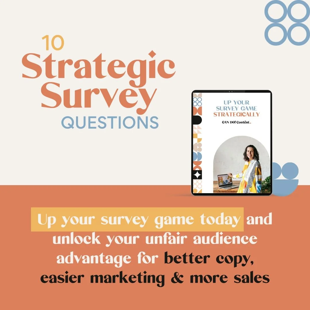 The strategic survey questions to unlock your unfair audience advantage