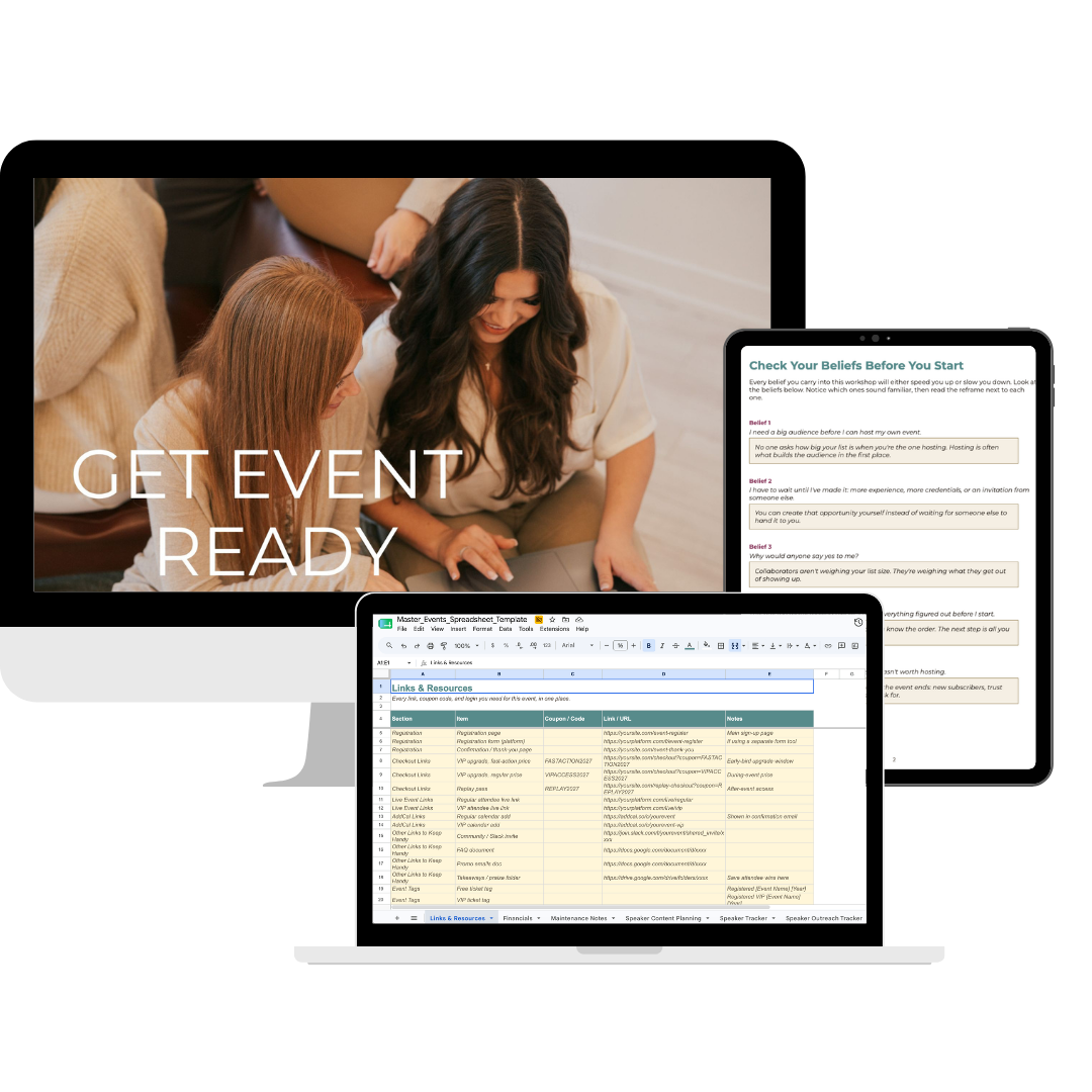Get Event Ready ($37 value)
