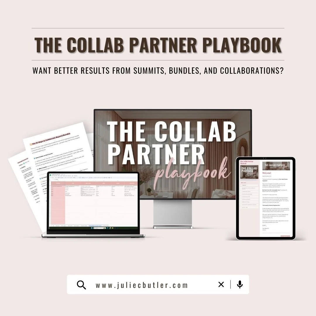 The Collab Partner Playbook from Julie C Butler (usually $27)