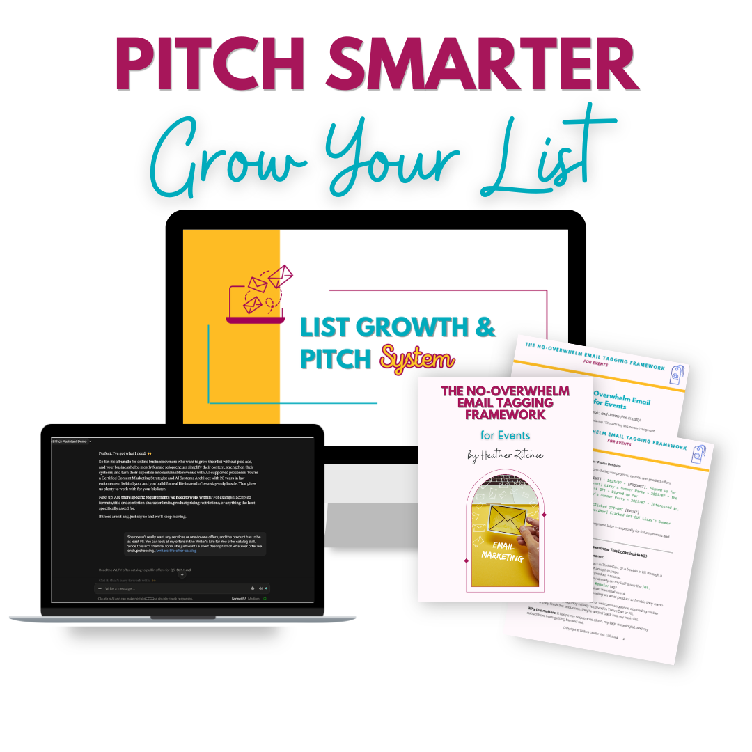 The List Growth &amp; Pitch System from Heather Ritchie (usually $77)
