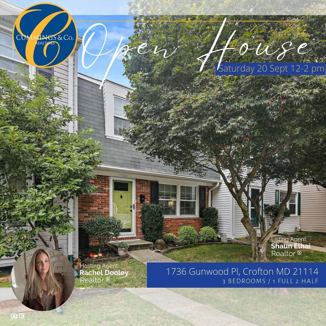 !DO NOT MISS THIS OPEN HOUSE!
OPEN HOUSE: Saturday 12-2pm 20 Sept 2025
📍 1736 GUNWOOD PLACE CROFTON, MD 21114
3 Bedrooms
1 Full 2 Half Bathrooms
$400,000 
Rachel Dooley
Cummings &amp; Co. Realtors
REALTOR&reg; - MRP
radifiedgroup.com
Mobile: 502.382