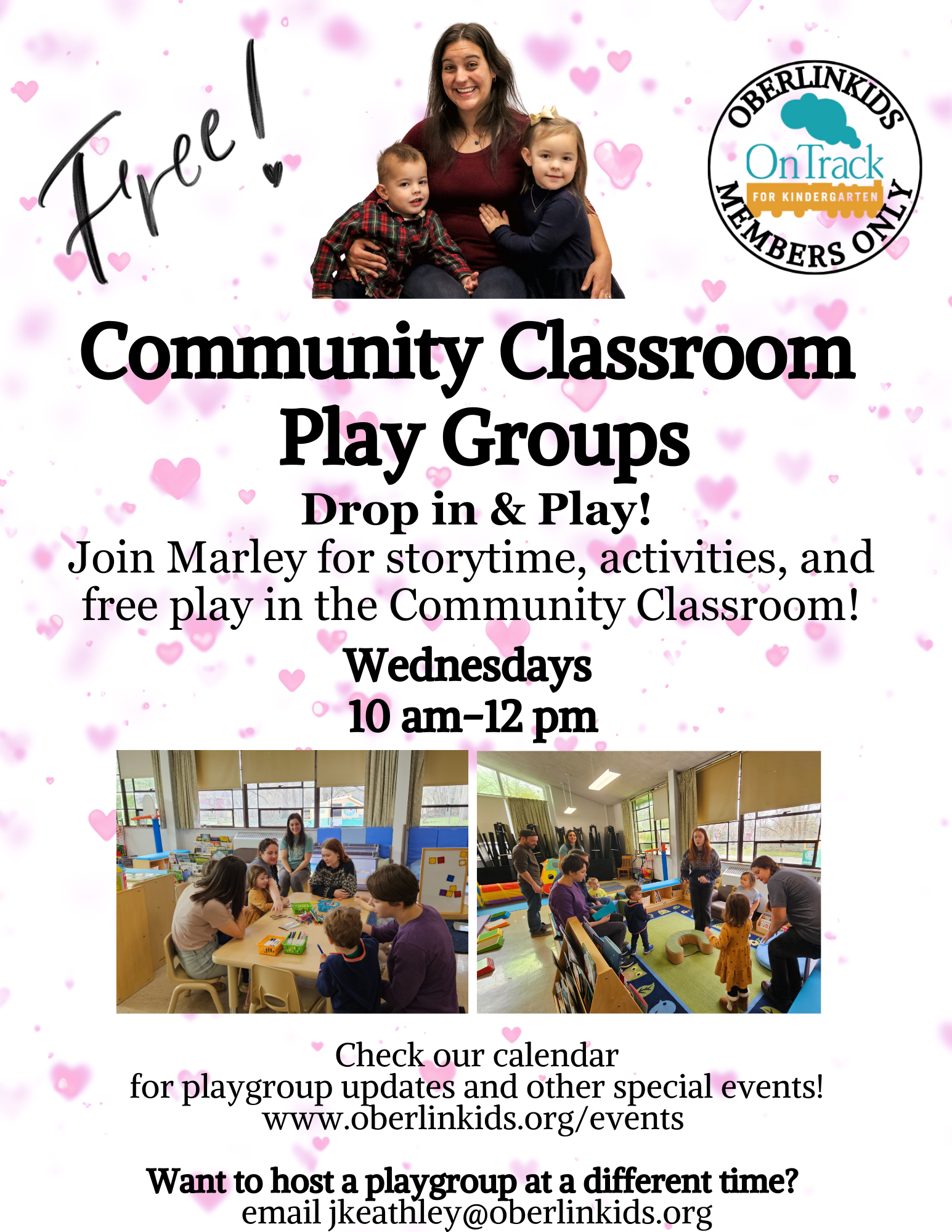 Playgroups with Ms. Marley at the Community Classroom