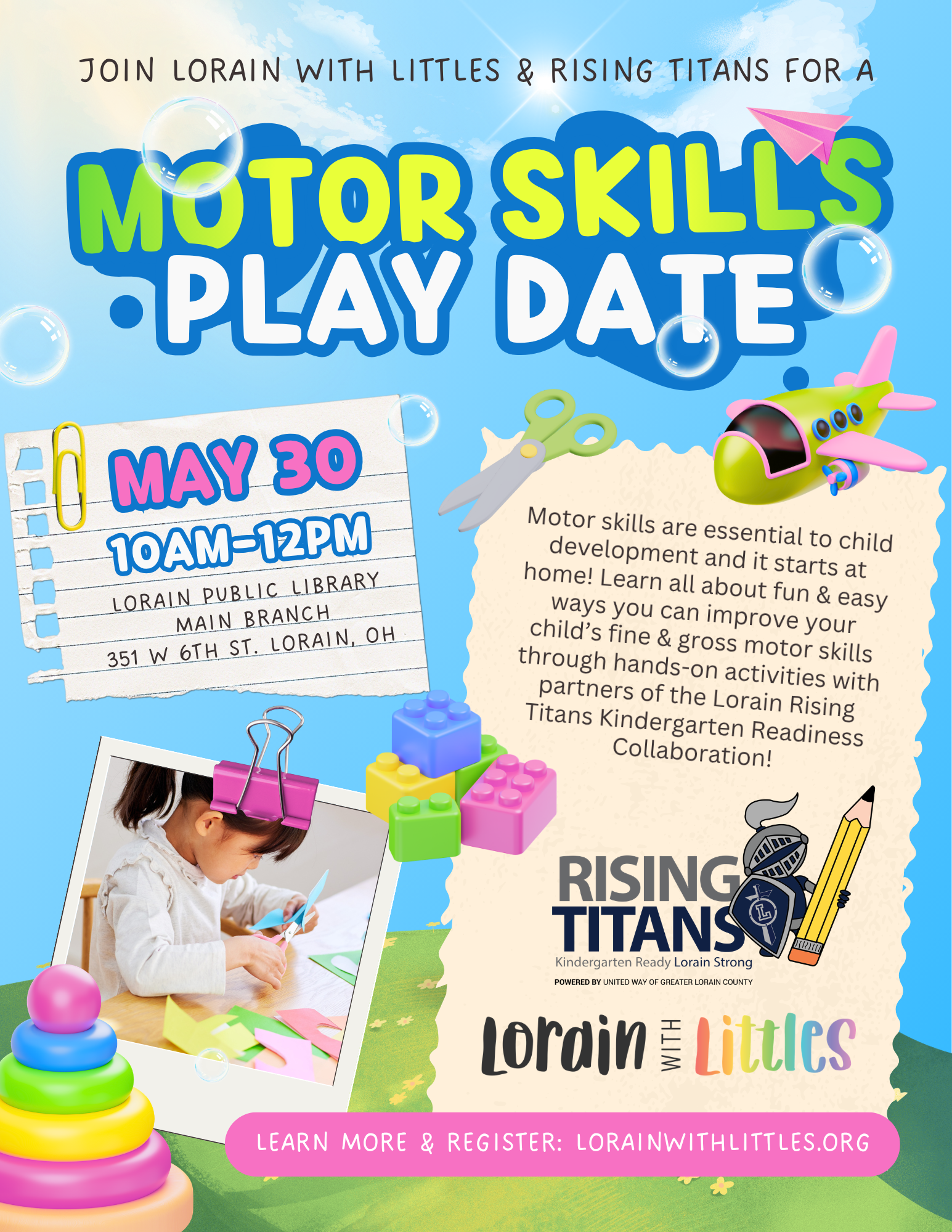 Motor Skills Play Date with Rising Titans and Lorain With Littles