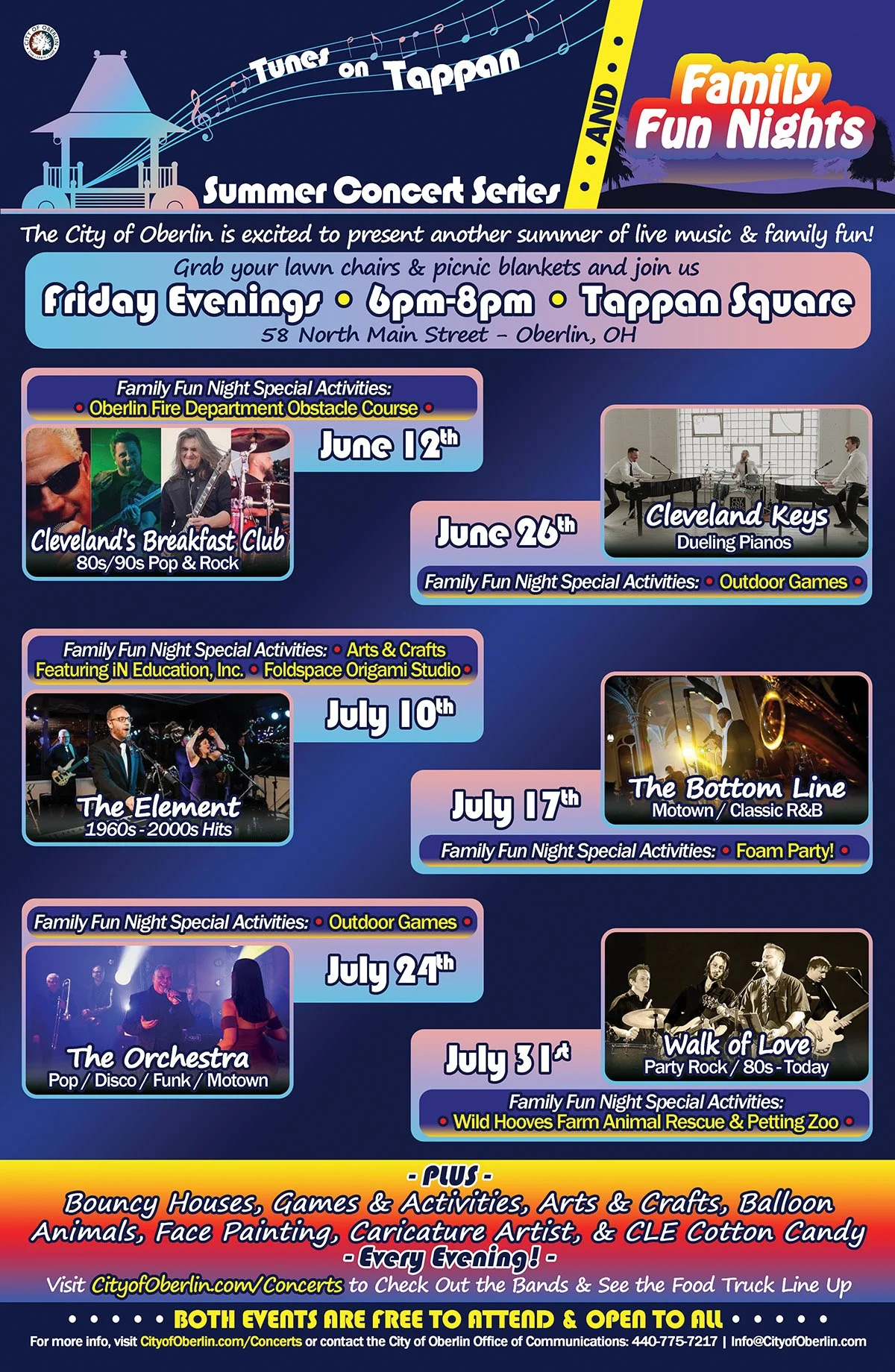 Tunes on Tappan Summer Concert Series&nbsp;&amp; Family Fun Nights&nbsp;return!