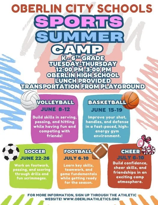 Oberlin City Schools Sports Summer Camps 