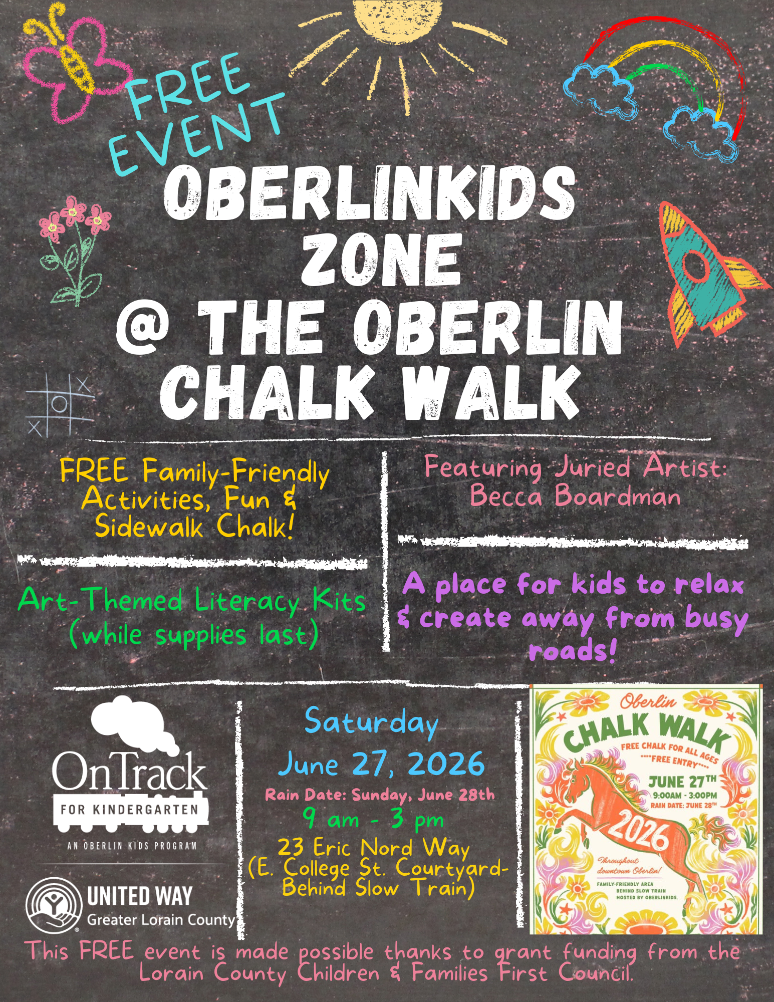 2026 Oberlin Chalk Walk Kids Zone 