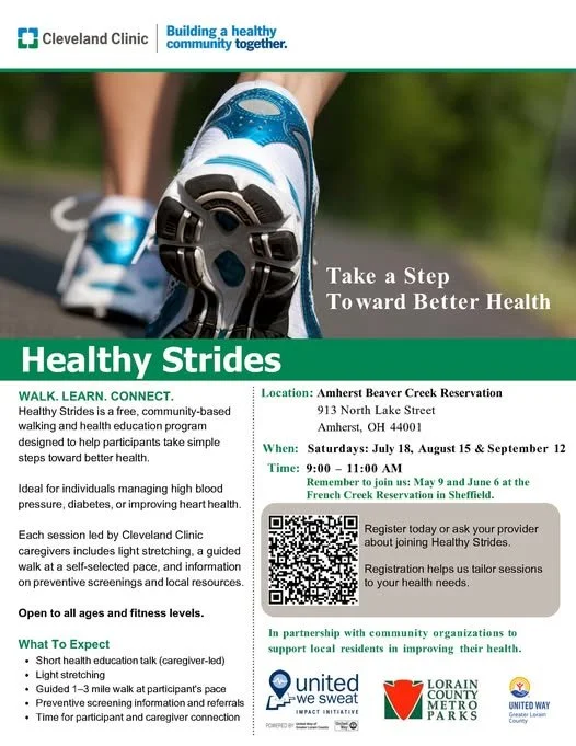 Healthy Strides Free Walking and Health Education Program