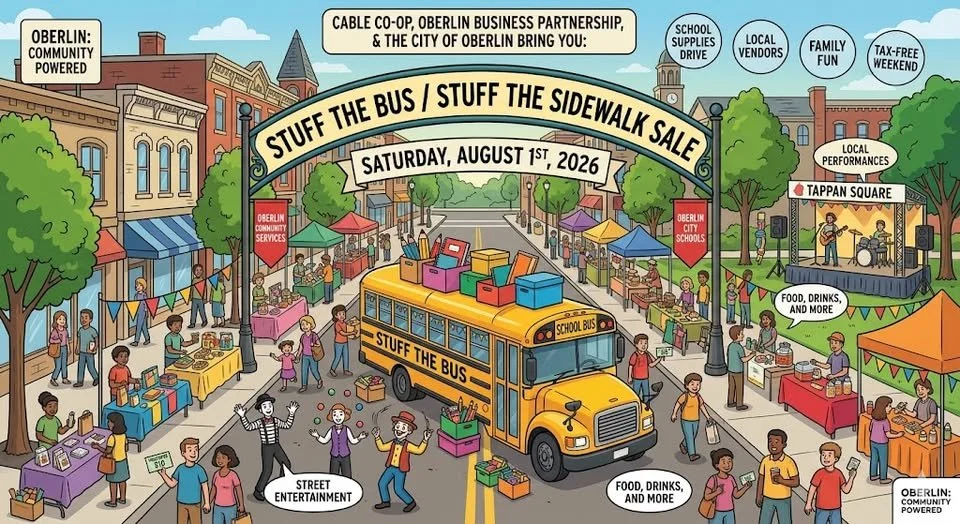 Oberlin Stuff the Bus &amp; Sidewalk Sale