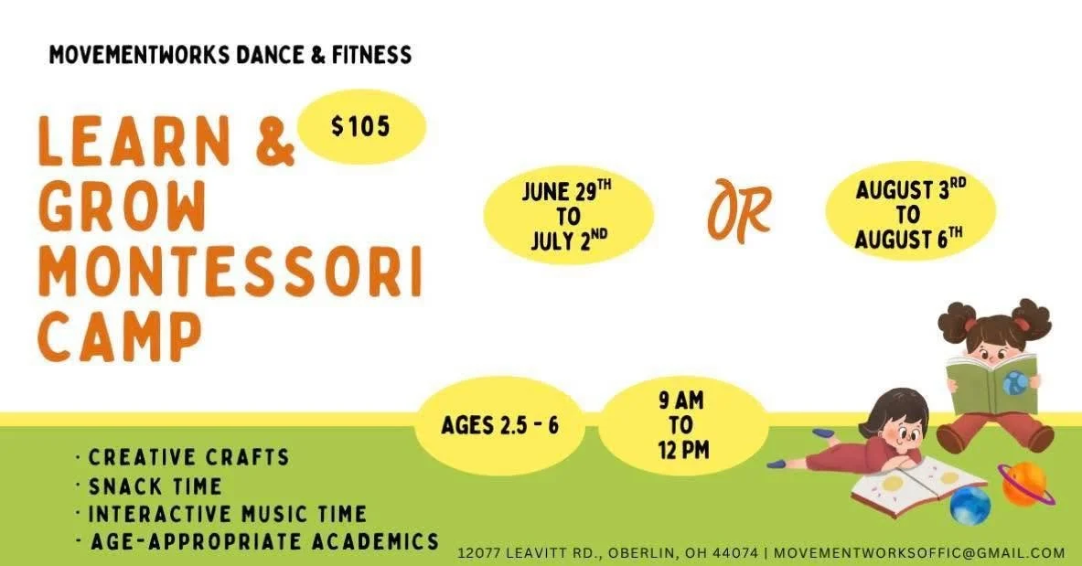 Learn &amp; Grow Montessori Camp at MovementWorks Dance &amp; Fitness