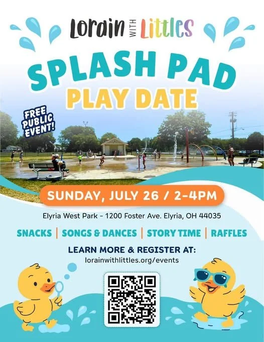 Lorain With Littles Splash Pad Play Date