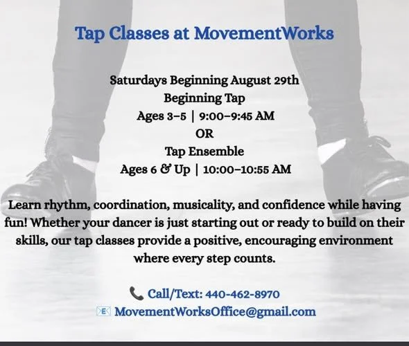 Tap Classes at MovementWorks Dance &amp; Fitness