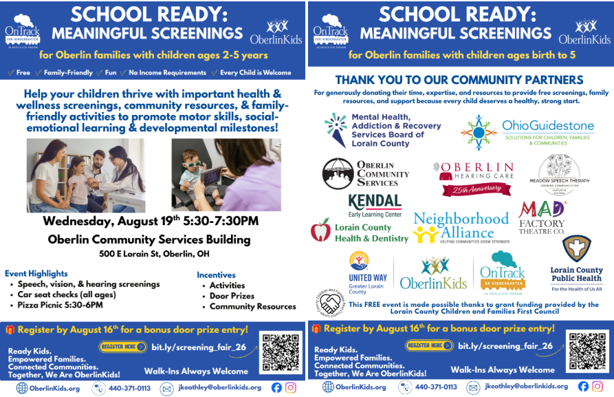 School Ready: Meaningful Screenings Fair