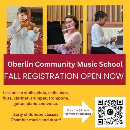 Oberlin Community Music School Fall Registration