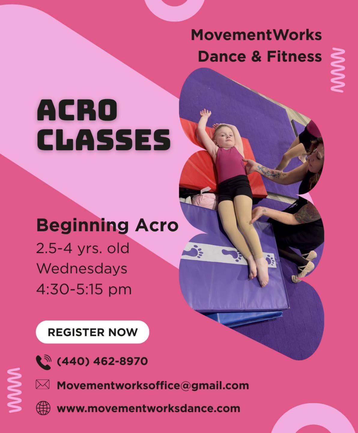 ACRO Classes MovementWorks Dance &amp; Fitness 