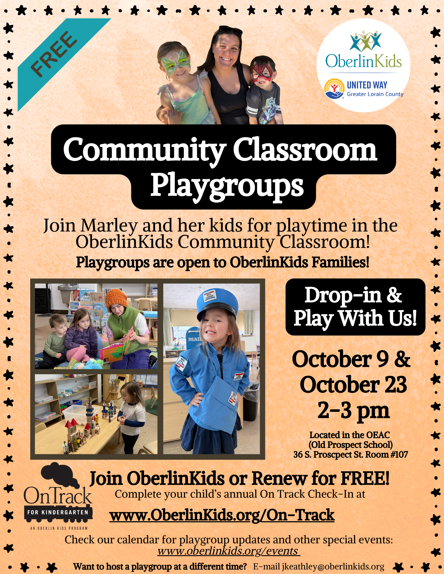 Community Classroom Playgroups are BACK!