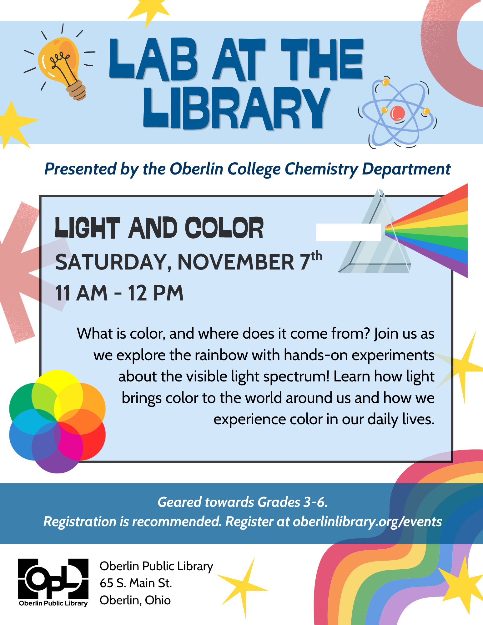 FREE Lab at the Library: Light and Color