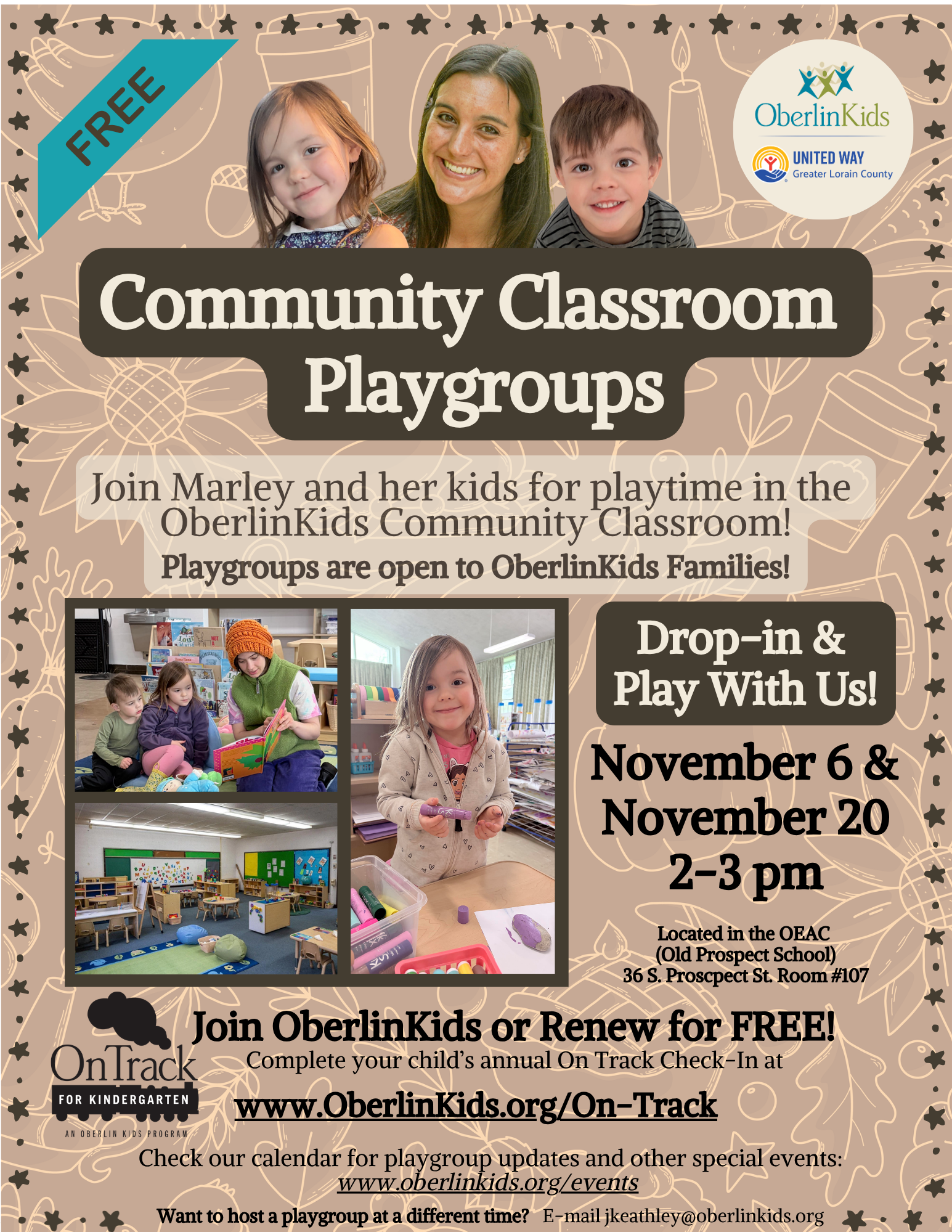 Community Classroom Playgroups with Marley!