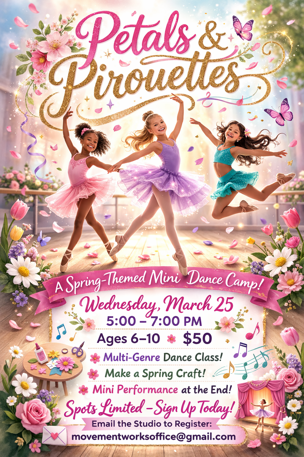 MovementWorks • Petals &amp; Pirouettes Mini Camp (Spring Break)