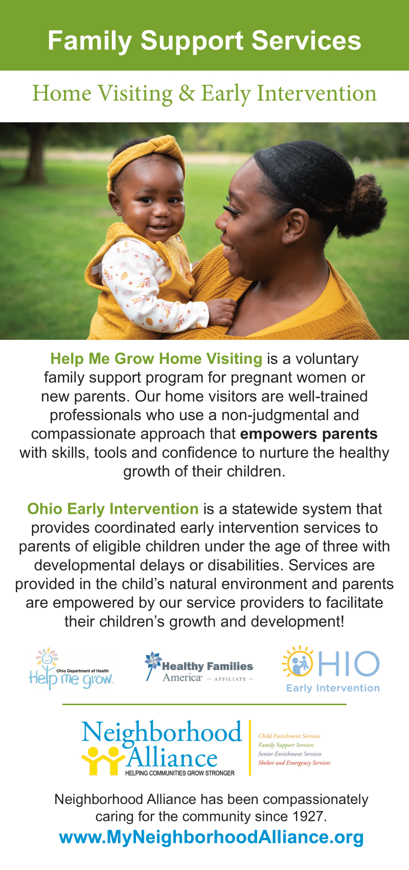 Neighborhood Alliance • Help Me Grow Home Visiting and Early Intervention Family Support Services